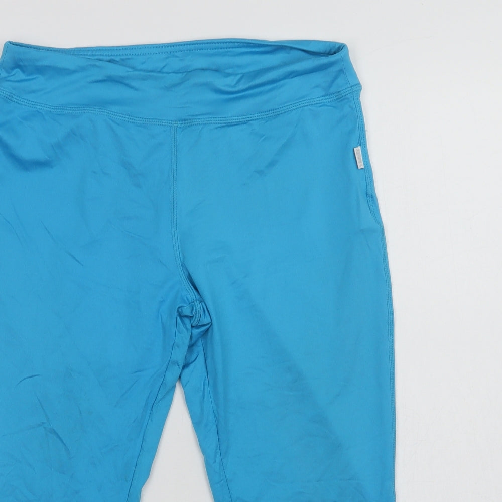 Crivit Womens Blue  Polyamide Cropped Leggings Size S L19 in Regular