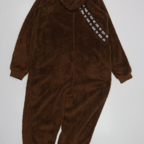 Primark Mens Brown  Polyester  Bodysuit Size S  Zip - Star Wars Onesie