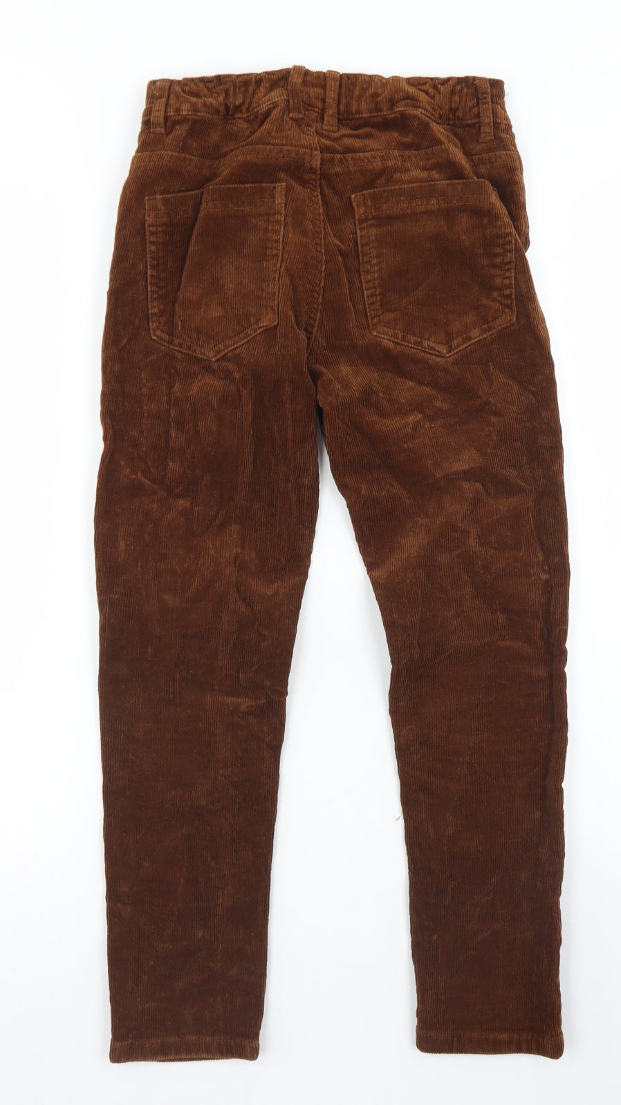 NEXT Boys Brown  Cotton Chino Trousers Size 11 Years  Regular Button