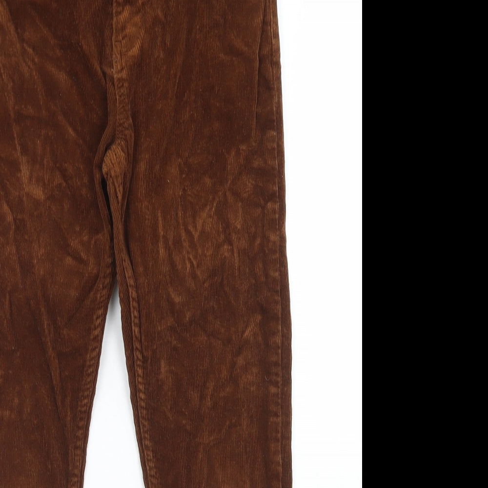 NEXT Boys Brown  Cotton Chino Trousers Size 11 Years  Regular Button