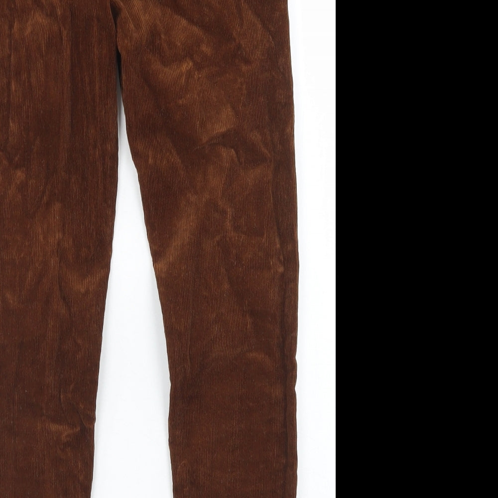 NEXT Boys Brown  Cotton Chino Trousers Size 11 Years  Regular Button