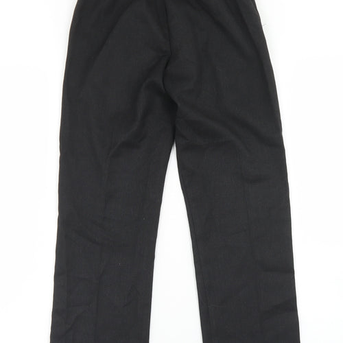 George Boys Grey  Polyester Dress Pants Trousers Size 8-9 Years  Regular Hook & Eye - School Wear