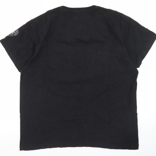 Gas Monkey Garage Mens Black  Cotton  T-Shirt Size L Crew Neck