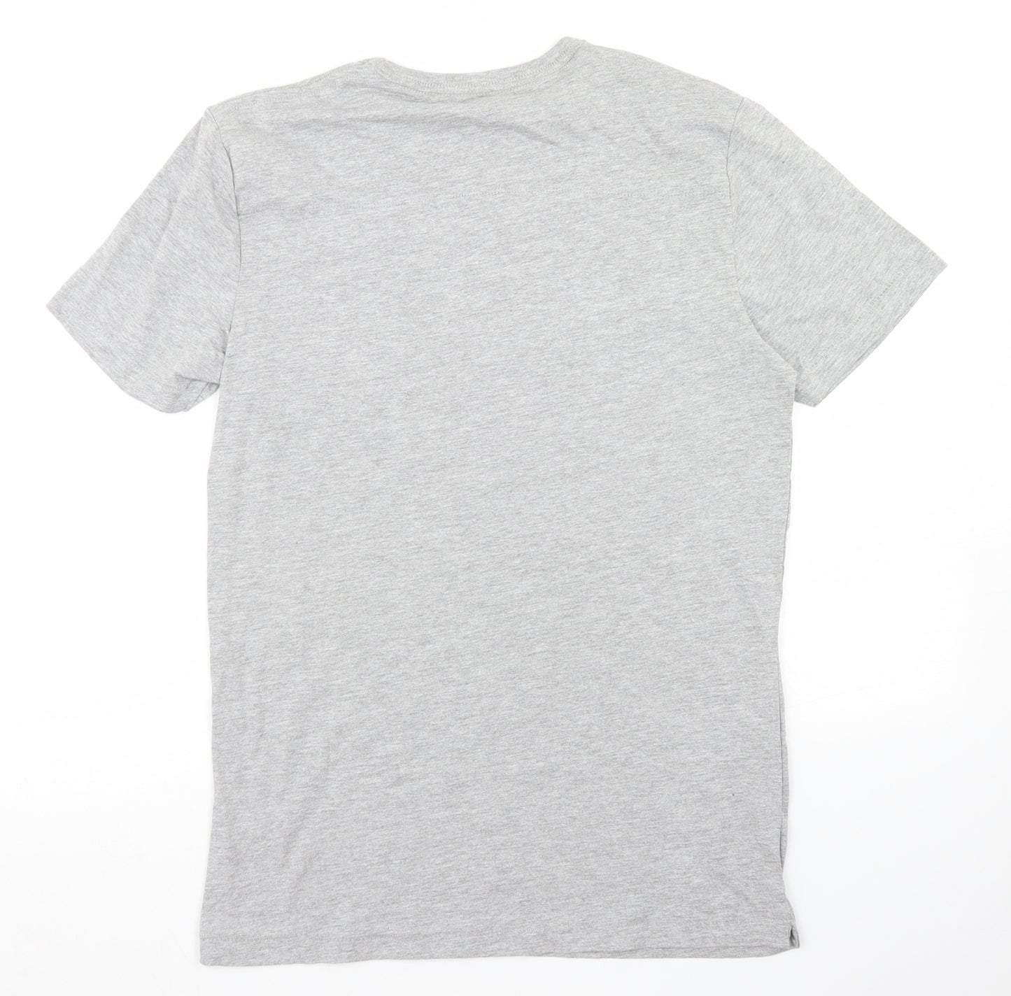 French Connection Mens Grey  Cotton  T-Shirt Size M Crew Neck