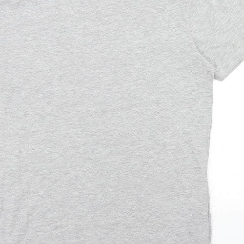 French Connection Mens Grey  Cotton  T-Shirt Size M Crew Neck