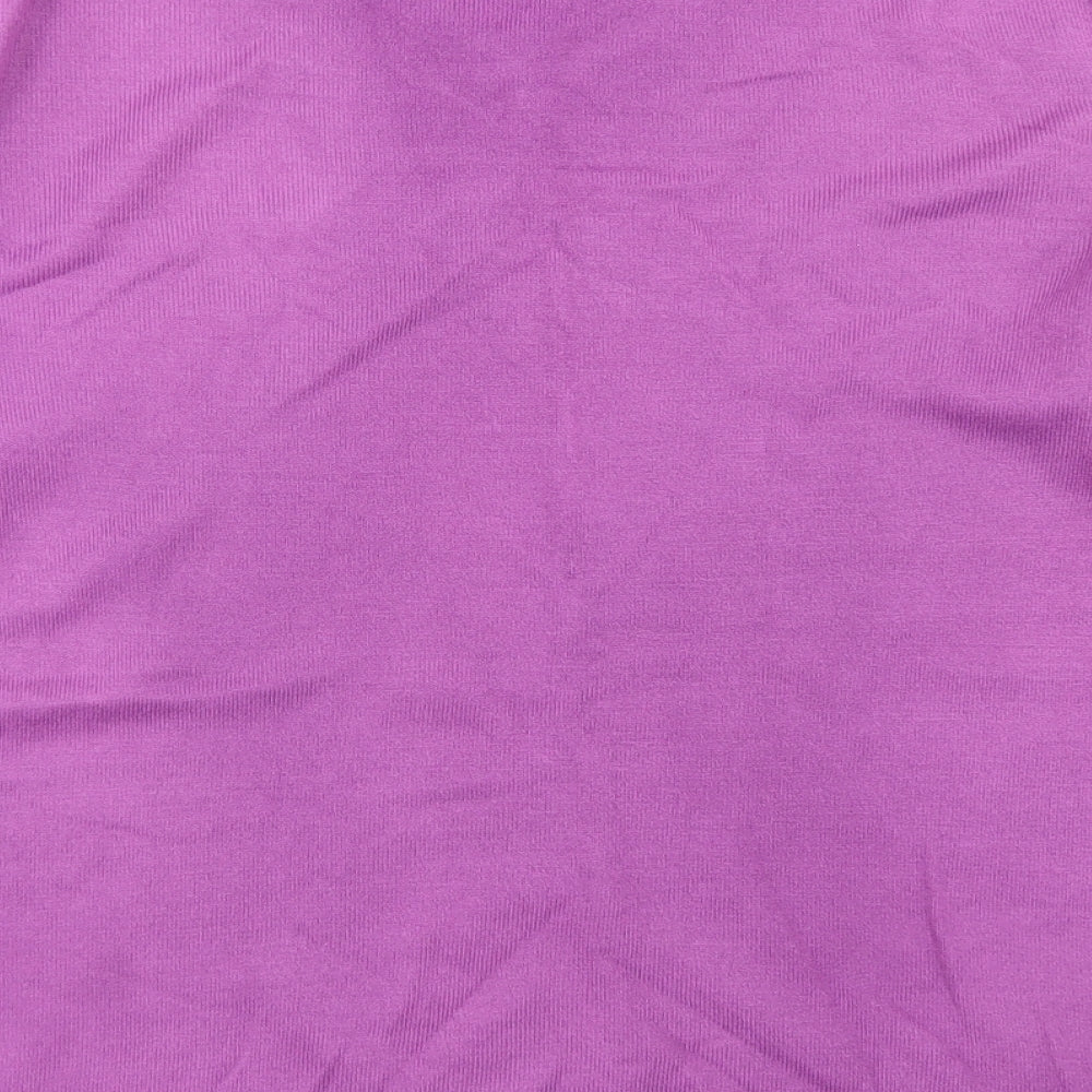 Blue Harbour Mens Purple V-Neck  Acrylic Pullover Jumper Size M