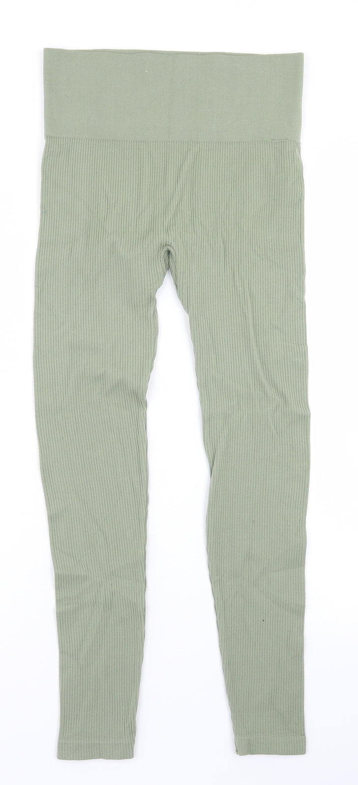 Stradivarius Womens Green  Polyamide Capri Leggings Size M L24 in