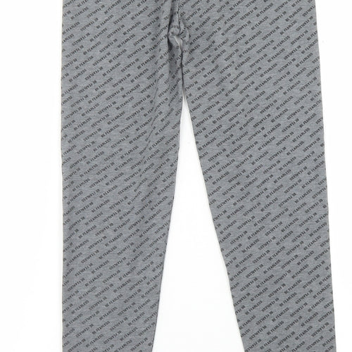 Primark Girls Grey Spotted Polyester Capri Trousers Size 8-9 Years  Regular  - Be Fearless
