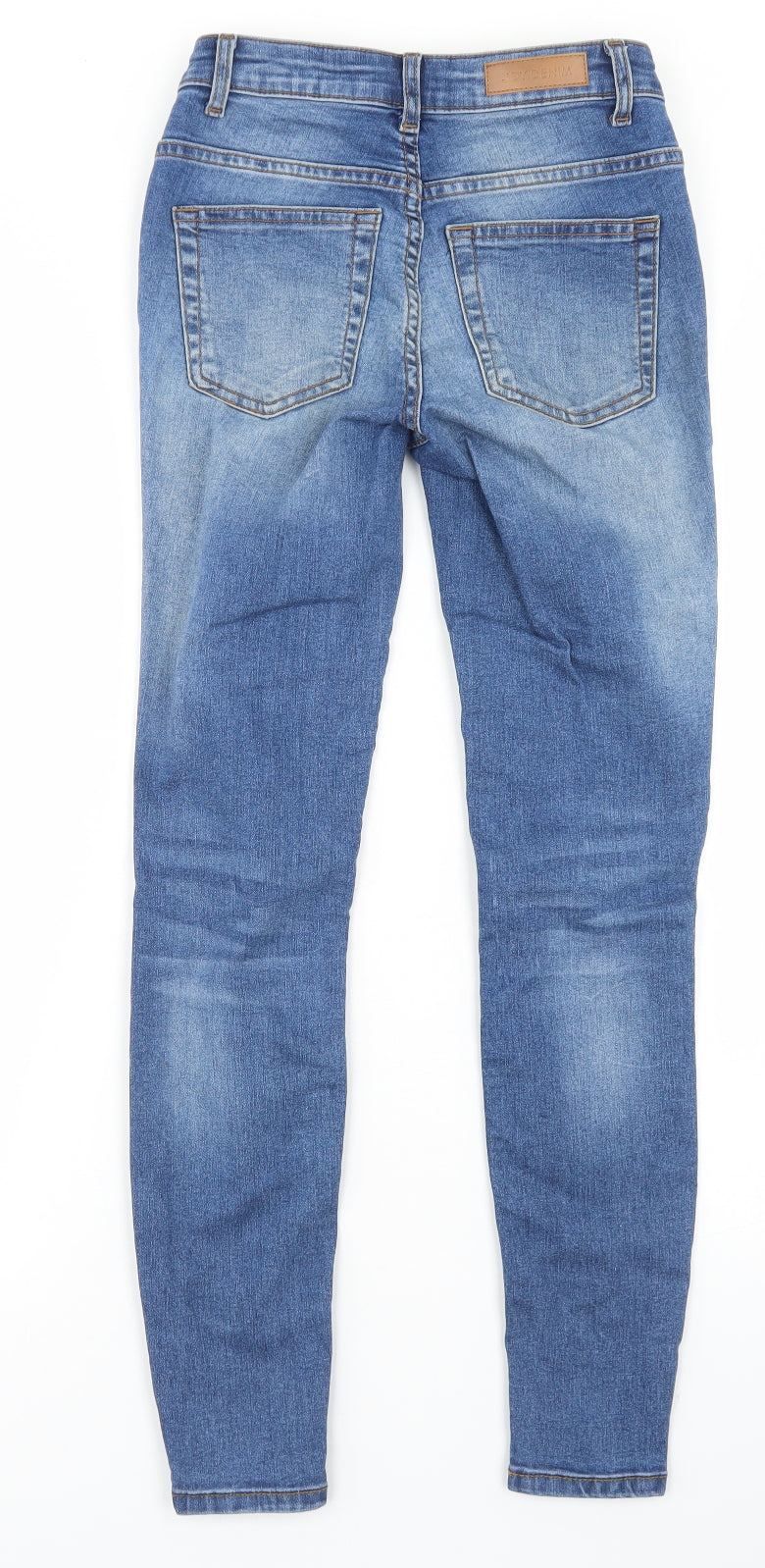 JDY Denim Womens Blue  Cotton Skinny Jeans Size 25 in L32 in Regular Button