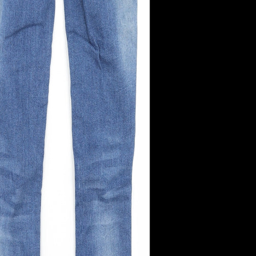JDY Denim Womens Blue  Cotton Skinny Jeans Size 25 in L32 in Regular Button