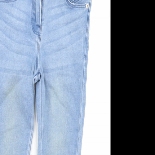 Matalan Girls Blue  Cotton Skinny Jeans Size 4 Years  Regular Button