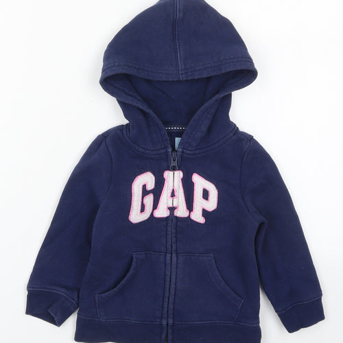 Gap Girls Blue   Jacket  Size 18-24 Months   Zip