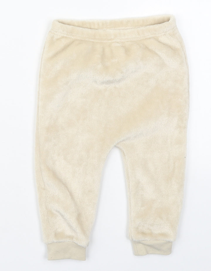 TU Baby Beige  Polyester Sweatpants Trousers Size 12-18 Months   - Pyjama Pants