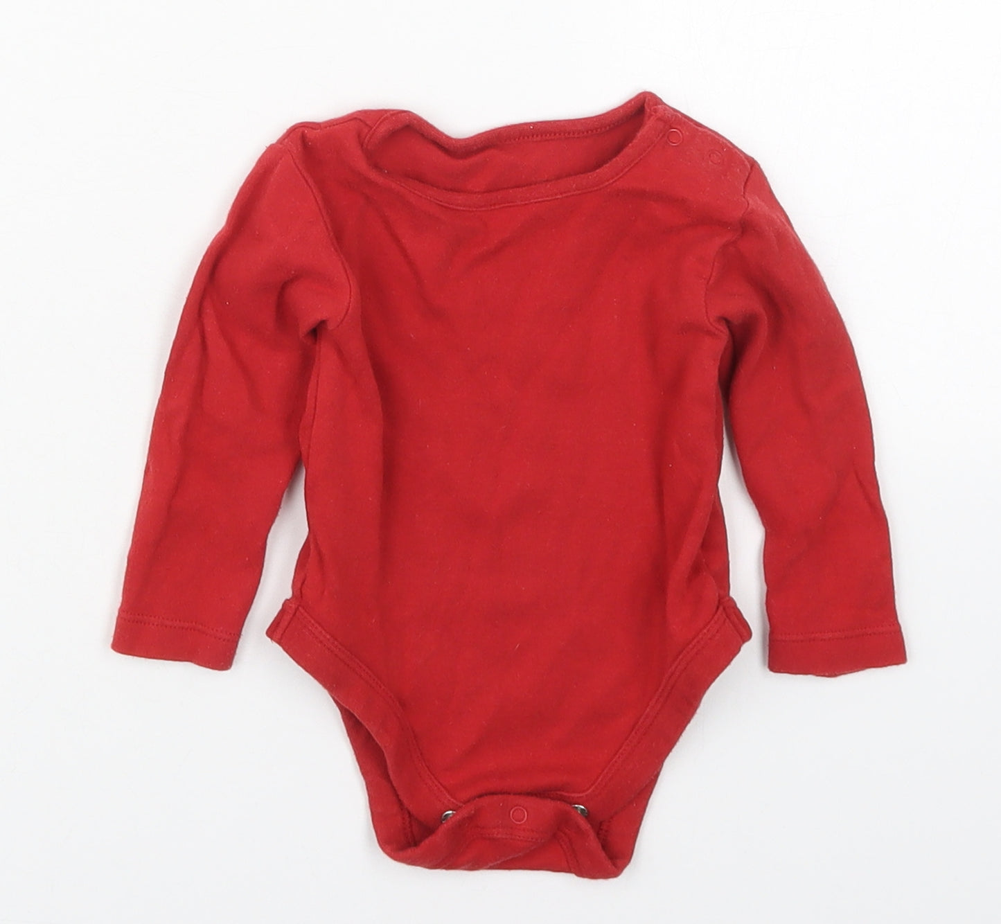 Dunnes Baby Red  Cotton Babygrow One-Piece Size 3-6 Months  Button