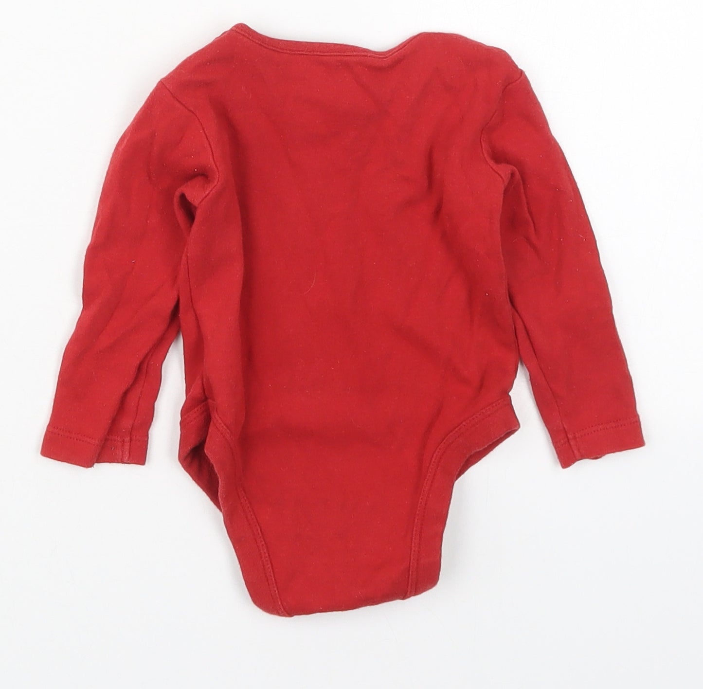 Dunnes Baby Red  Cotton Babygrow One-Piece Size 3-6 Months  Button