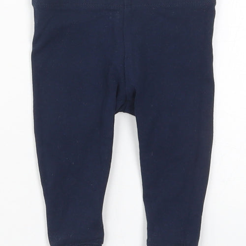 NEXT Girls Blue  Cotton Capri Leggings Size 3-6 Months