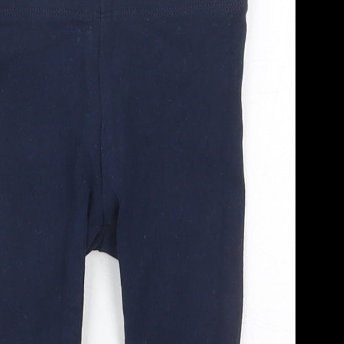 NEXT Girls Blue  Cotton Capri Leggings Size 3-6 Months
