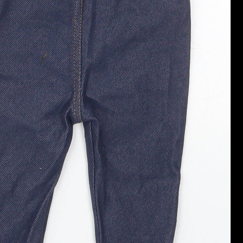 NEXT Girls Blue  Cotton Capri Jeans Size 3-6 Months