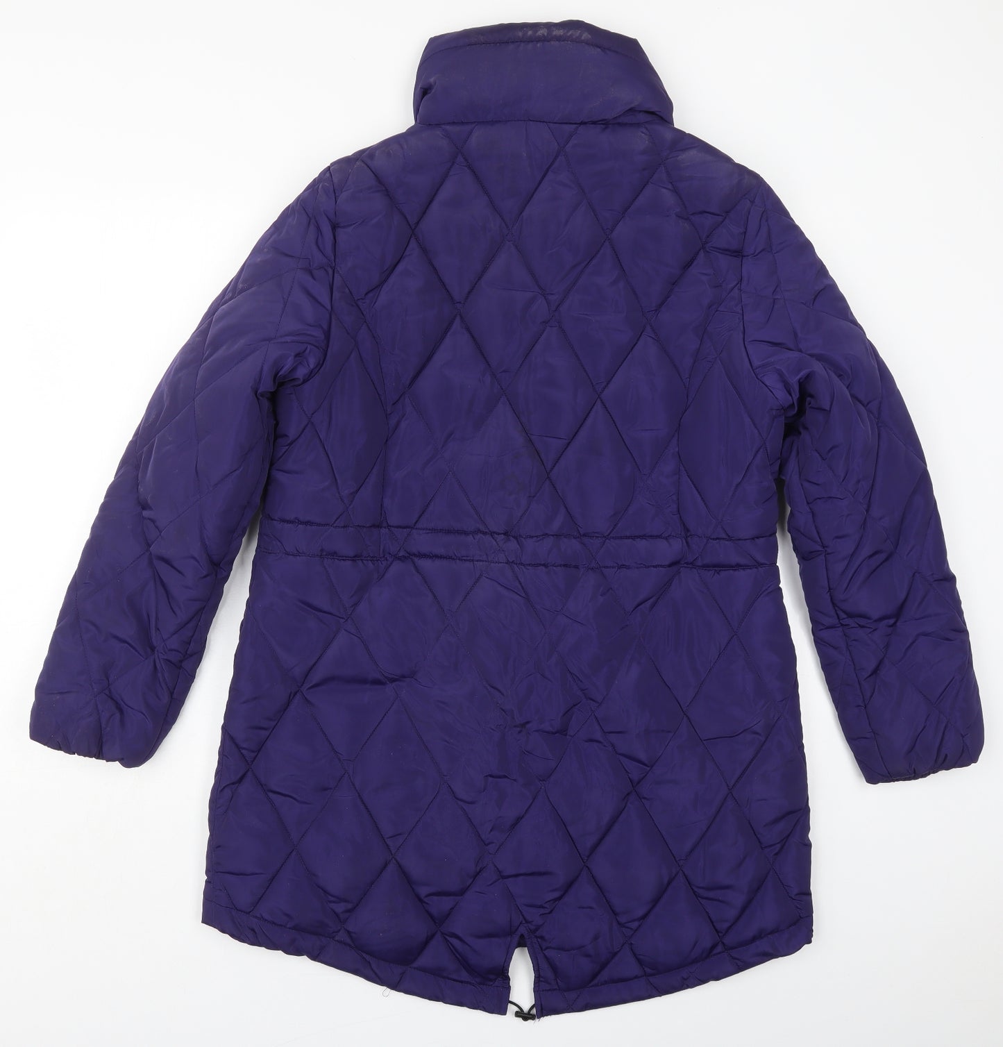 Marks and Spencer Womens Purple   Quilted Coat Size 14  Zip