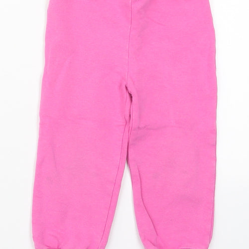 Juicy Couture Girls Pink  Cotton Sweatpants Trousers Size 18-24 Months  Drawstring