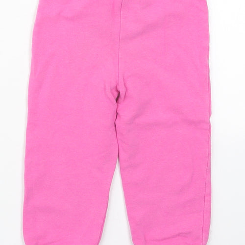 Juicy Couture Girls Pink  Cotton Sweatpants Trousers Size 18-24 Months  Drawstring