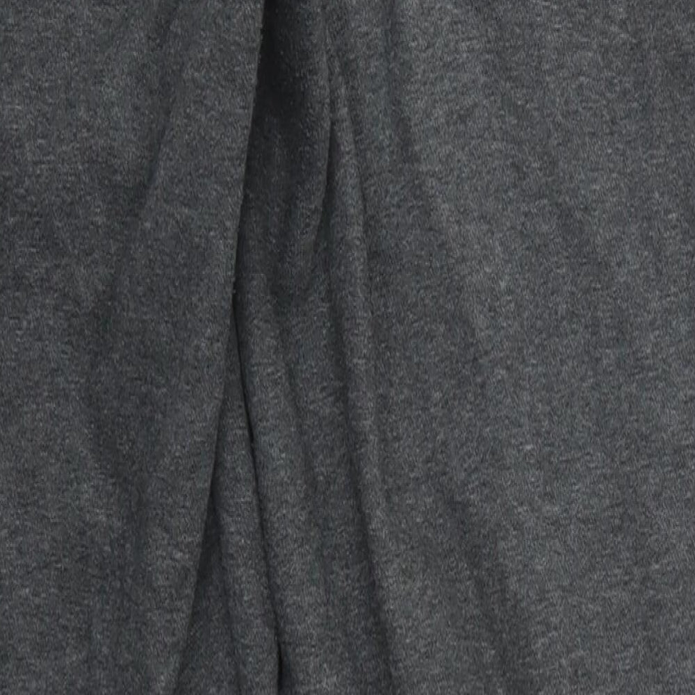adidas Womens Grey  Cotton Sweatpants Trousers Size 12 L30 in Regular Drawstring
