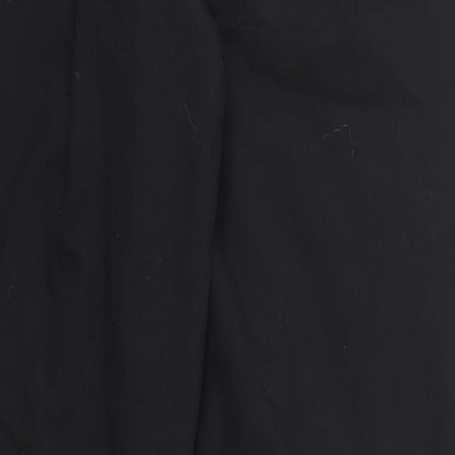 adidas Womens Black  Polyester Track Pants Trousers Size 12 L29 in Regular Drawstring