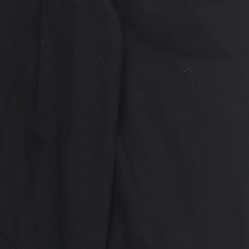 adidas Womens Black  Polyester Track Pants Trousers Size 12 L29 in Regular Drawstring