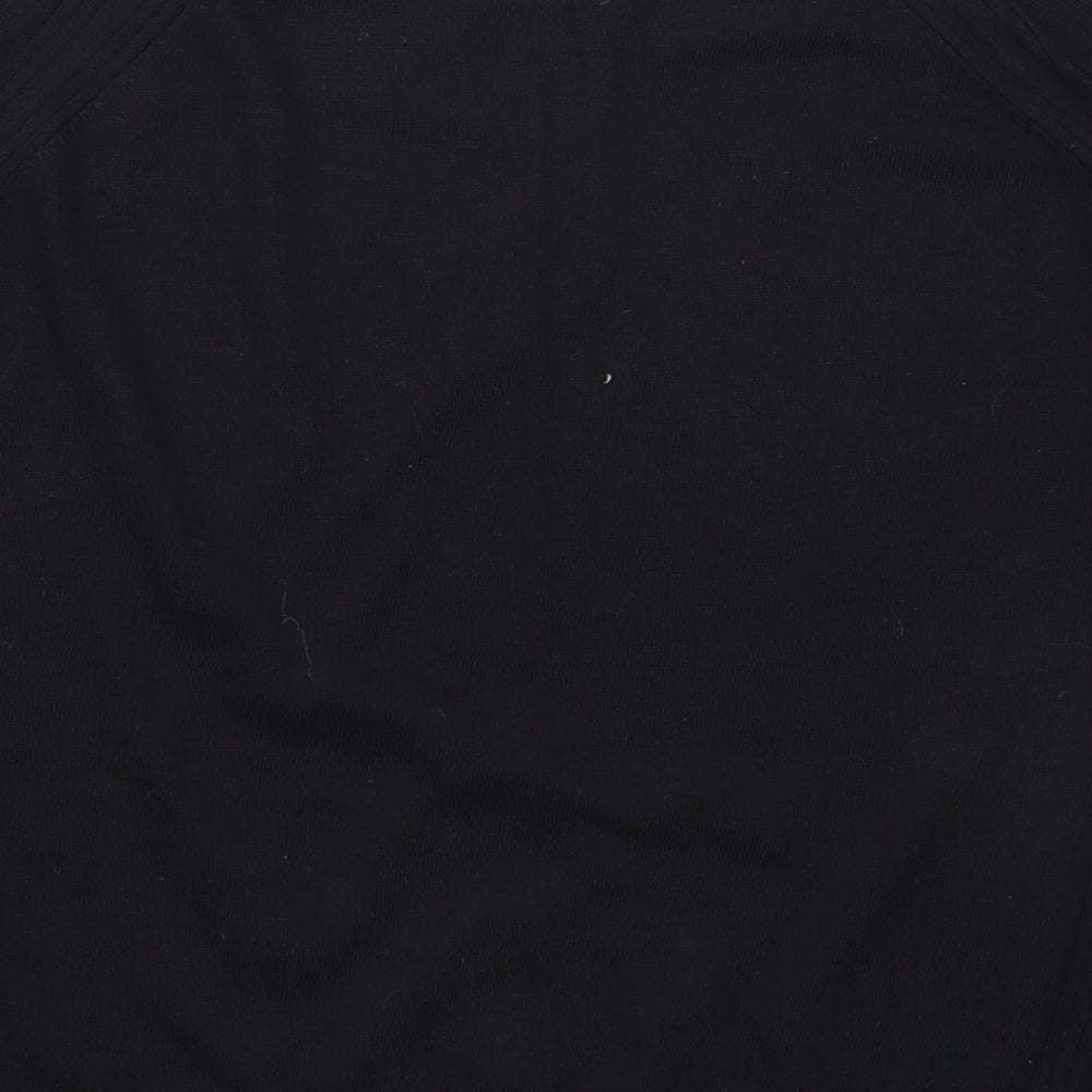 NEXT Womens Black Round Neck  Polyester Pullover Jumper Size S