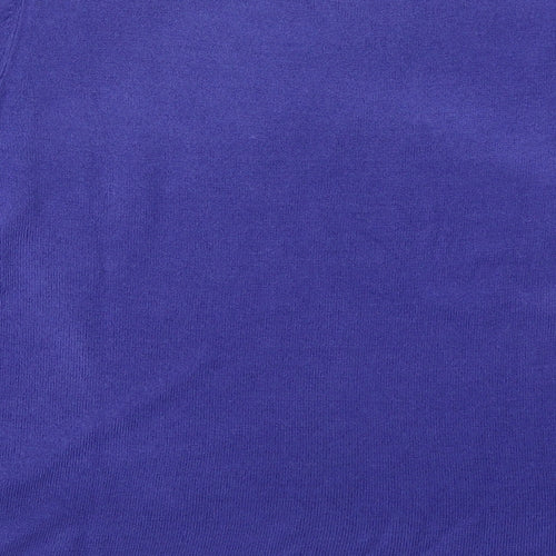 Marks and Spencer Womens Purple Round Neck  Acrylic Pullover Jumper Size 16