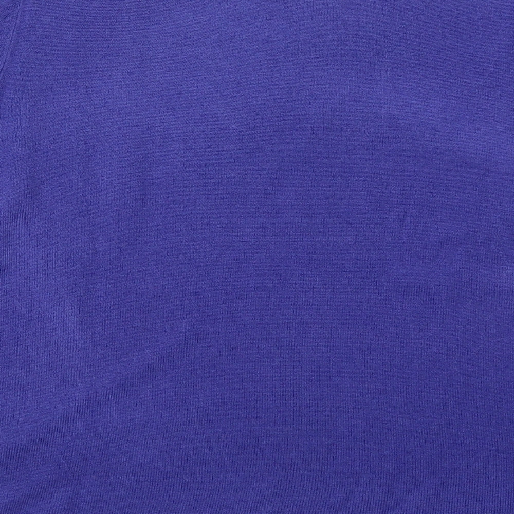 Marks and Spencer Womens Purple Round Neck  Acrylic Pullover Jumper Size 16