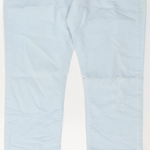 MOTIVI Womens Blue  Cotton Skinny Jeans Size 14 L28.5 in Regular Button