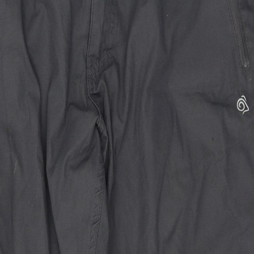 Craghoppers Mens Grey  Polyester Cargo Trousers Size 38 in L28 in Regular