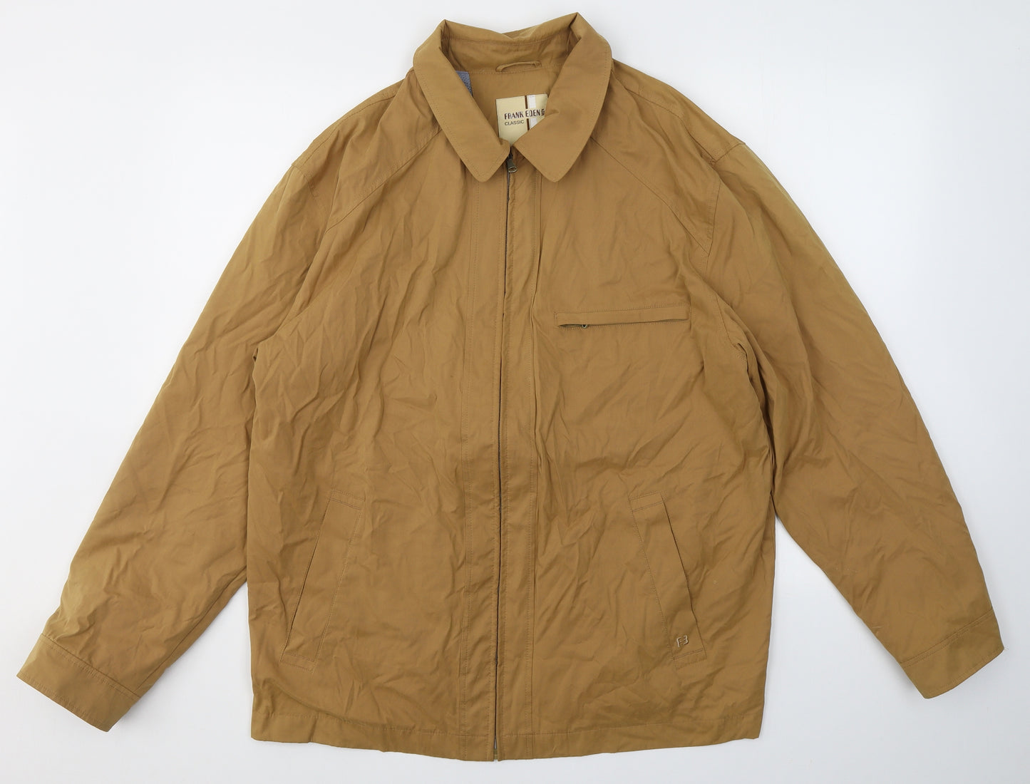 Frank Eden Mens Beige   Jacket  Size XL