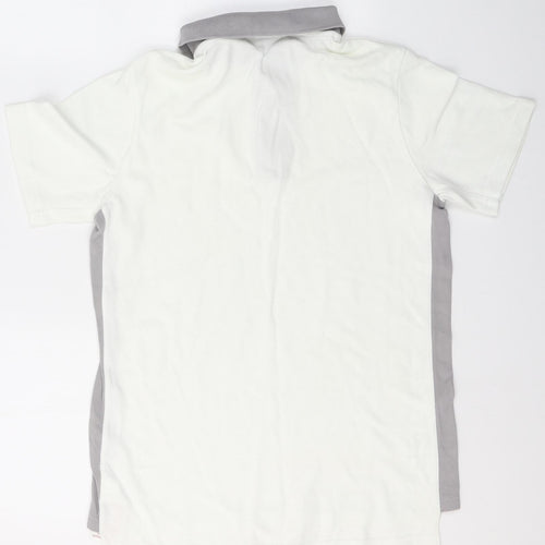 Nike Boys White  Cotton Basic T-Shirt Size XL Collared  - 158-170cm