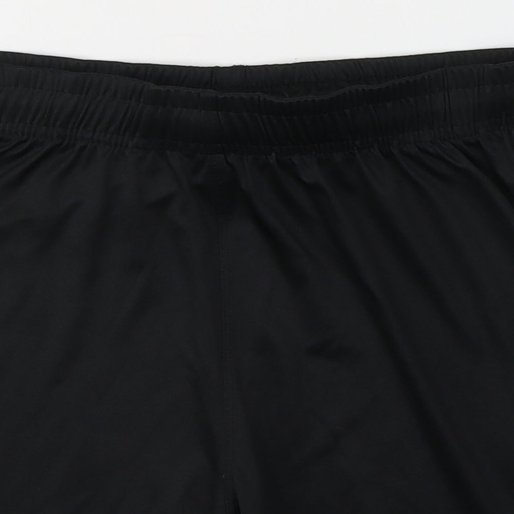 Kappa Boys Black  Polyester Sweat Shorts Size 14 Years  Regular Tie