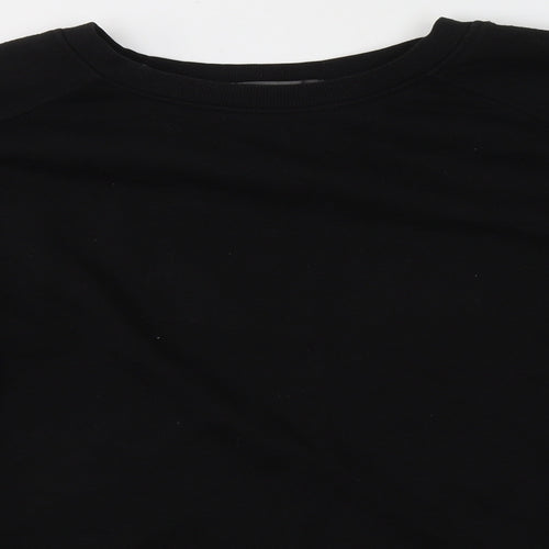 Primark Womens Black Round Neck  Polyester Pullover Jumper Size L