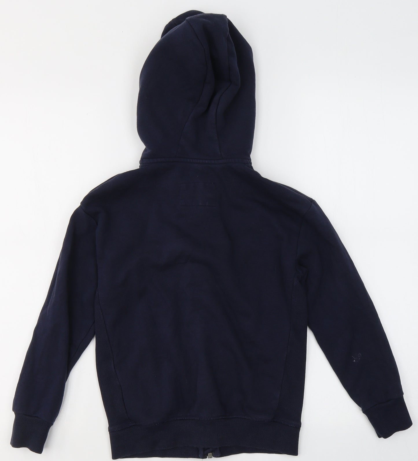 Marks and Spencer Boys Blue  Cotton Full Zip Hoodie Size 8-9 Years