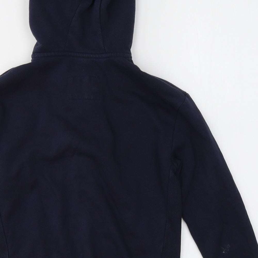 Marks and Spencer Boys Blue  Cotton Full Zip Hoodie Size 8-9 Years