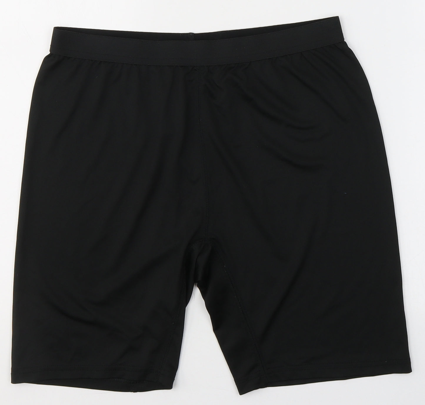 Preworn Mens Black  Polyester Compression Shorts Size L L7 in Regular  - Undershots