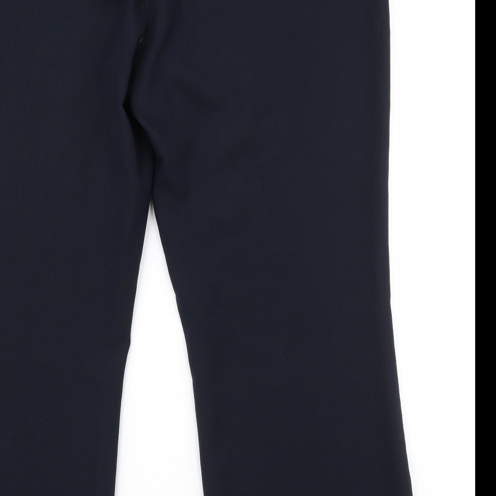 F&F Womens Blue  Polyester Dress Pants Trousers Size 18 L26.5 in Regular Tie