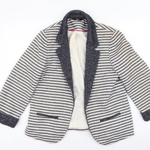 F&F Womens Ivory Striped  Jacket  Size 12