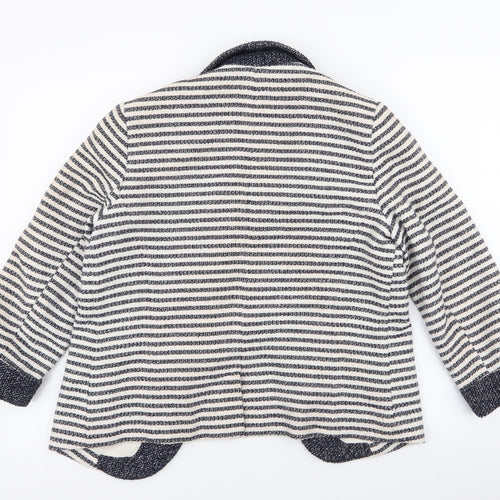 F&F Womens Ivory Striped  Jacket  Size 12