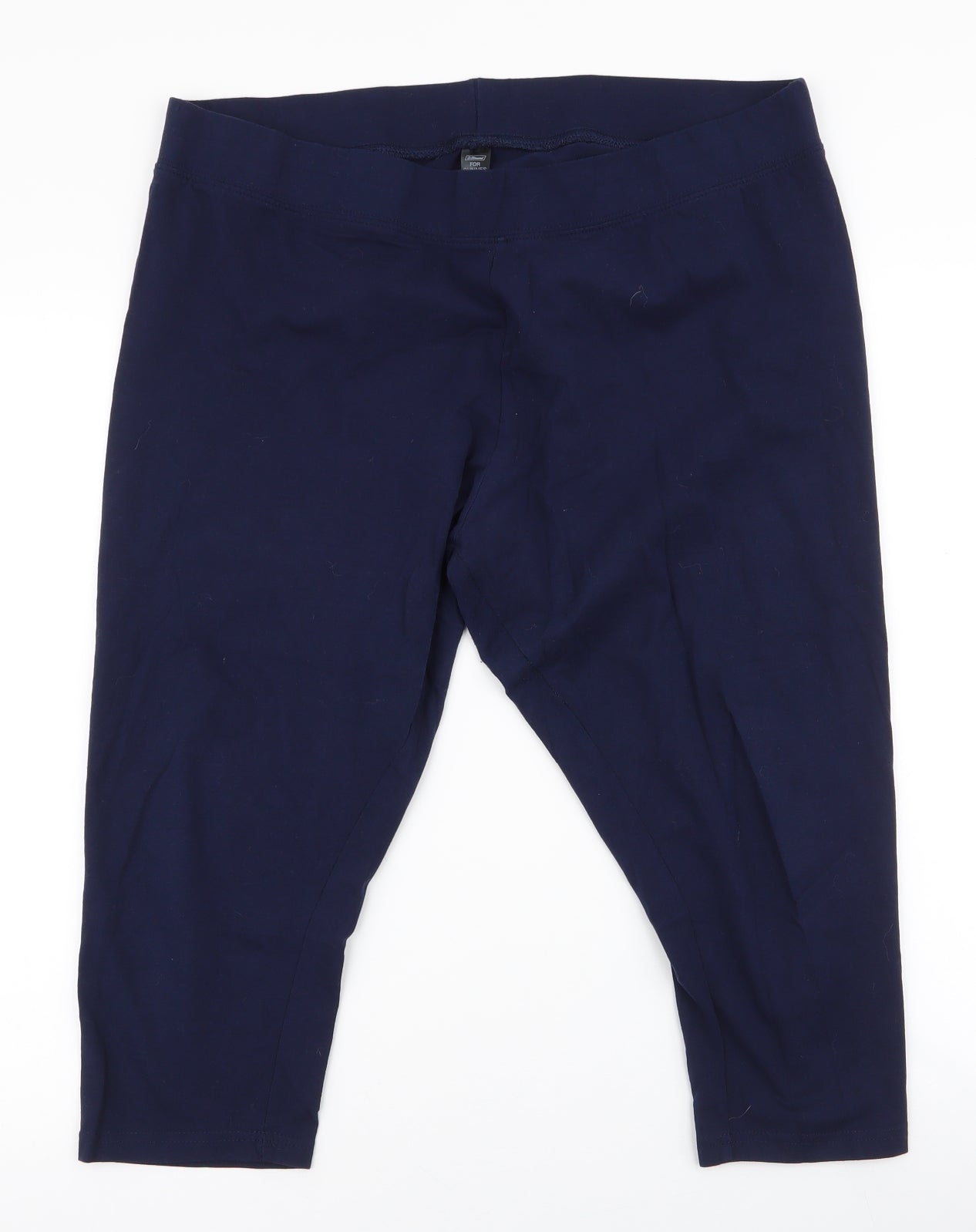 Dunnes Stores Womens Blue  Cotton Jogger Trousers Size XL L20 in Regular  - leggings , cropped