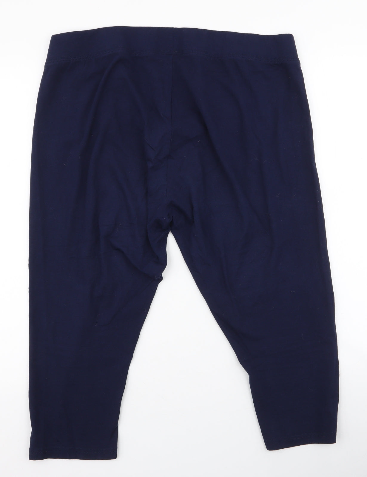 Dunnes Stores Womens Blue  Cotton Jogger Trousers Size XL L20 in Regular  - leggings , cropped