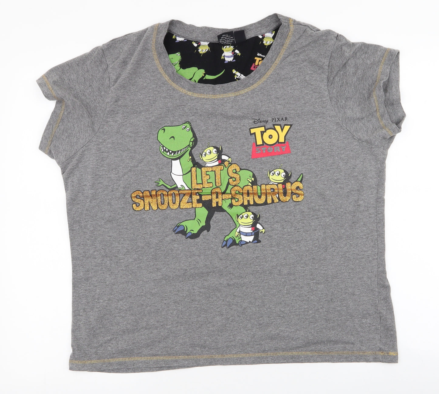 Primark Womens Grey  Cotton  Pyjama Top Size XL   - disney , toy story