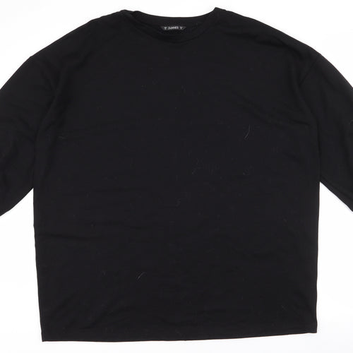 Dunnes Stores Womens Black  Polyester Pullover Sweatshirt Size XL  Pullover - Balloon sleeve
