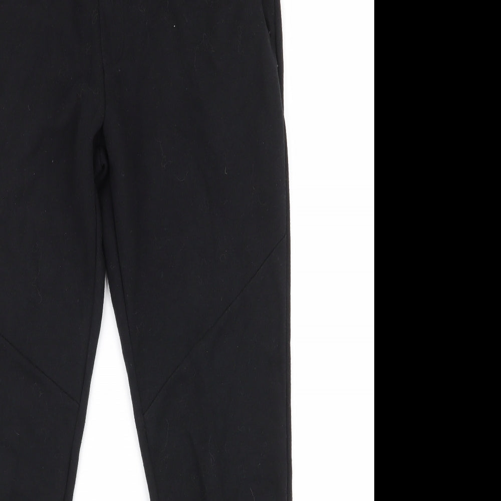 Dunnes Stores Mens Black  Polyester Jogger Trousers Size M L28 in Regular Drawstring