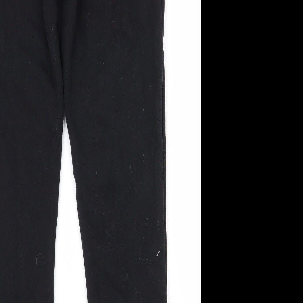 Dunnes Stores Mens Black  Polyester Jogger Trousers Size M L28 in Regular Drawstring