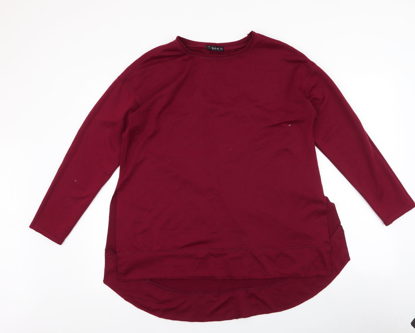 SheIn Womens Red  Polyester Pullover Sweatshirt Size M  Pullover